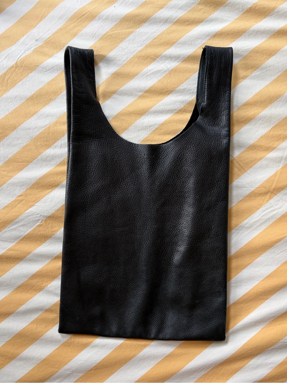 Baggu RARE DISCONTINUED 100% genuine leather shopper tote